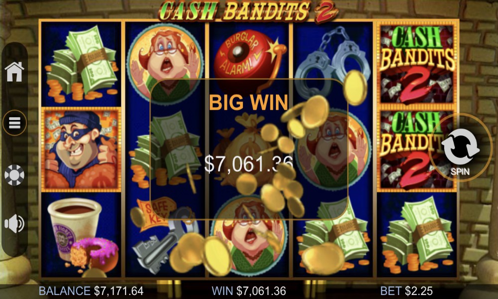 major jackpot cash bandits 2 slot