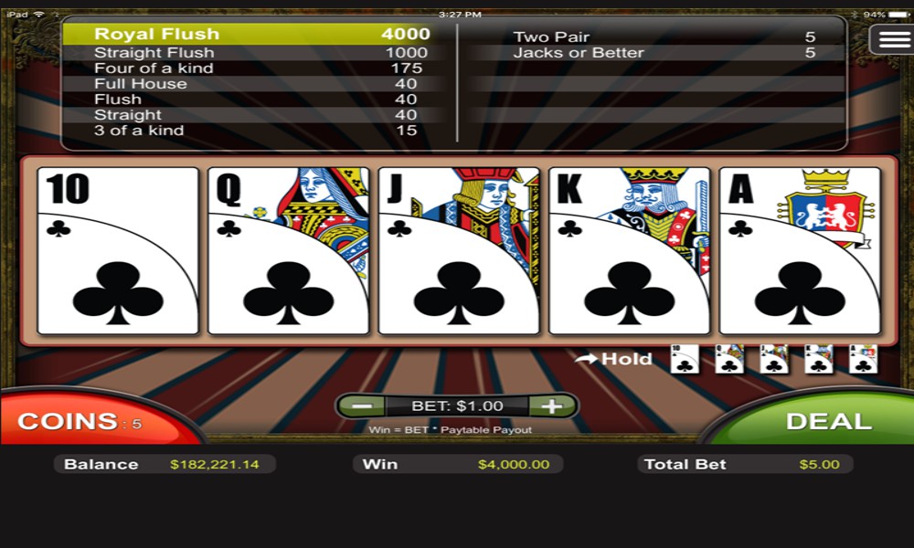 video poker online casino