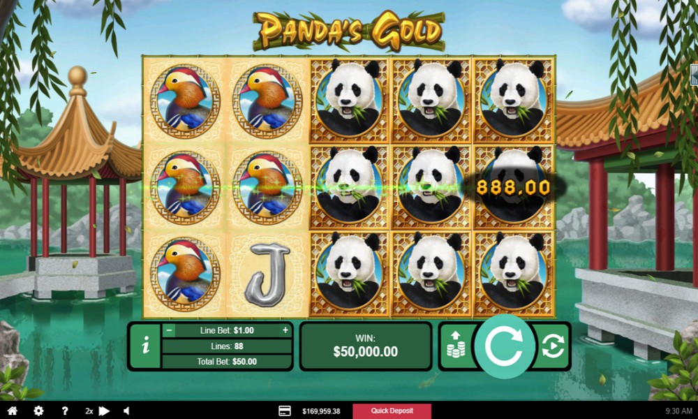 Panda's Gold video slot
