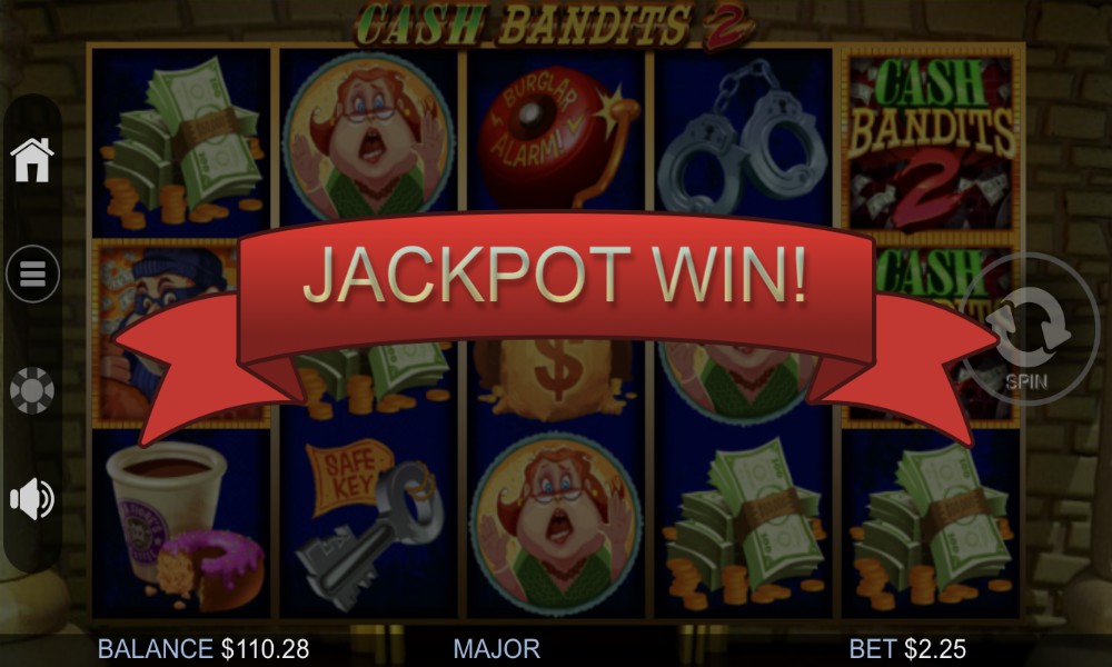 Major Jackpot Our Player Won on “Cash Bandits 2”